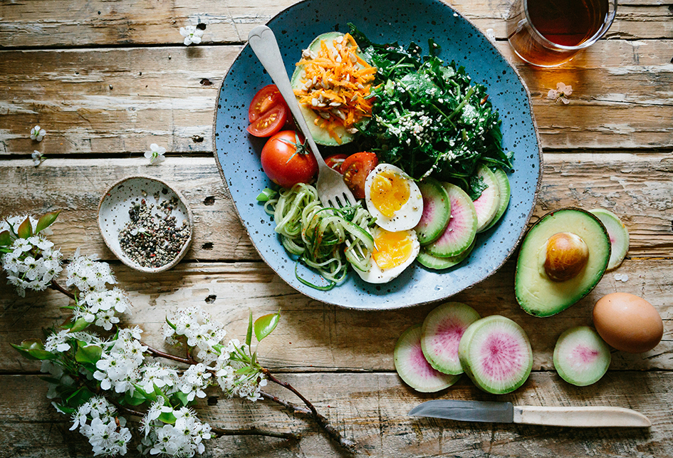 Healthy balanced meal for pregnancy nutrition