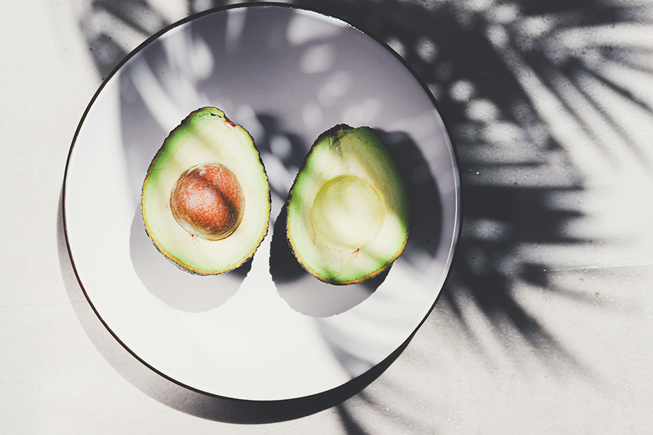 Fresh avocado served as part of a healthy balanced meal